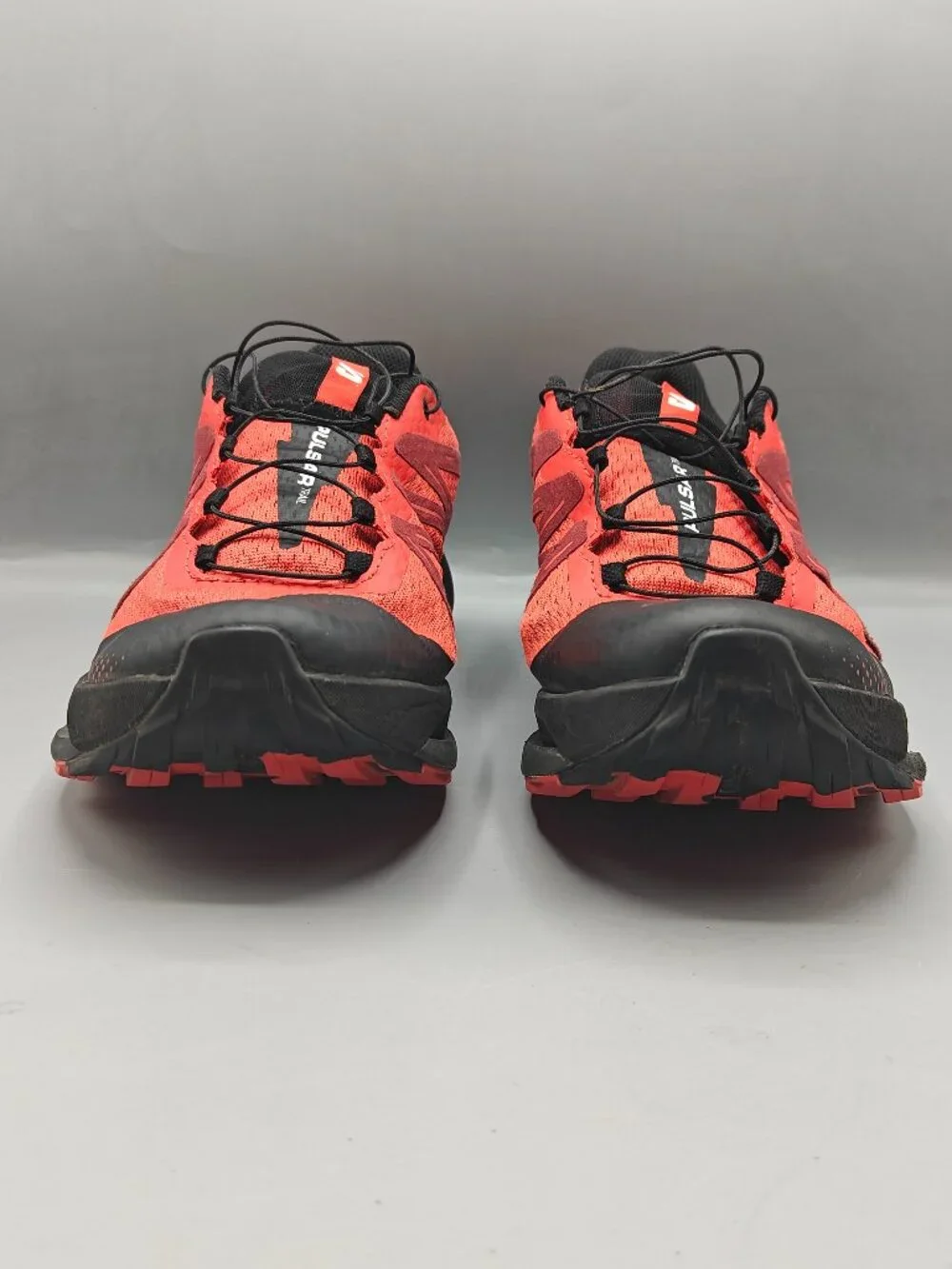 Salomon Pulsar Trail Running Shoes Red Black Sneakers 416029 Men's 11.5 US